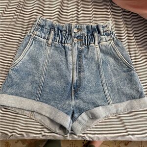 Denim High-Waisted Women's Shorts